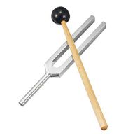 Hunputa 528HZ Aluminum Medical Tuning Fork Chakra Hammer Ball Diagnostic Mallet Tune Nervous System Testing Tuning Fork Health Care Tools