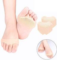 Metatarsal Pads Ball of Foot Cushions for Women or Men 1PAIR Soft Gel Ball of Foot Pads ortons Neuroma Callus Metatarsal Foot Pain Relief Bunion Forefoot Cushioning Relief - Skin Color