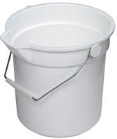 Continental 10 Qt Round Bucket White (8110WH)