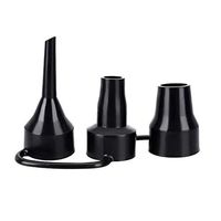 Miklan Replacement Nozzles Pump Nozzles Head Plastic Nozzle for Partial Air Bed, Air Pump Accessory, Black