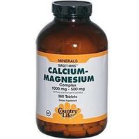 COUNTRY LIFE VITAMINS TM CAL-MAG 1000MG/500MG, 360 TAB