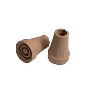 PCP Crutch Tip Replacement, Tan, Large