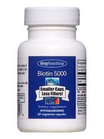 Allergy Research Group Biotin 5000 mcg 60 vegcaps (BIOTI) Pack of 2