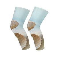 Knee Sleeve Shell Perl Full Leg Brace Compression Long Sleeves Pant Socks for Running, Jogging, Sports, Crossfit, Basketball, Joint Pain Relief, Men and Women 1 Pair