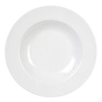 Yanco MS-5811WT Mile Stone Pasta Bowl, 16 OZ Capacity, 1.5" Height, 11" Diameter, Melamine, White Color, Pack of 24