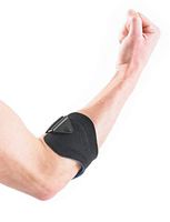 Neo G Tennis/Golf Clasp - Support for Epicondylitis, Tennis Golfers Elbow, Sprains, Strain Injuries, Tendonitis - Forearm Adjustable Compression Strap - Class 1 Medical Device - One Size - Black