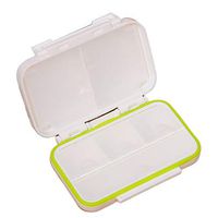 chuwa Portable Daily Pill Organizer 6 Grid Small Pill Box Case with Moisture Proof Design for Purse and Pockets to Hold Vitamins, Fish Oil, Supplements and Medication