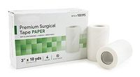 Medical Tapes. Case of 40 Skin-Friendly Surgical Tapes 3" x 10 yds. Non-sterile Paper Tape for dressings and Medical Devices. Pressure-Sensitive Adhesive Tapes. Hypoallergenic, Latex-Free.