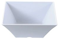 Yanco RM-4109 Rome 10" Square Bowl, 98 oz Capacity, 4" Hight", Melamine, White Color, Pack of 12