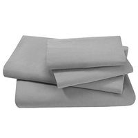 unbrand 1800 Quality Soft Sheets DEEP Pocket Bed Sheet Set/California King- Gray