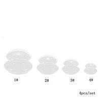 Finly Silicone Chinese Cupping Therapy Set Vacuum Cups Kit for Cellulite Pain Relief Relaxation Acupuncture Cupping Massage Muscle,White