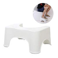 Squatting Toilet Stool, Non Slip Squatty Potty Bathroom Toilet Step Stool, 42x26x17cm