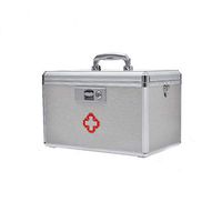 KangaalyMedicine Storage Box-Lock Medicine Box-Lockable Medicine Box Organizer Child Safety Prescription Storage Box with Compartment Medicine Lock Box. First aid Box with Shoulder Strap Medicine Box