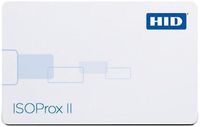 HID Corporation 1386 ISOProx II PVC F and G Gloss Finish Imageable Proximity Access Card, No Slot Punch, 2-1/8" Length x 3-23/64" Height x 3/128" Thick, Plain White (100 Pack)