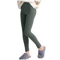 Sunhusing Women's Pure Color Casual Comfortable High-Stretch Elastic Bandage Thin Pants Leisure Trousers(Green,S)