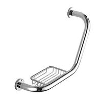 JIAHE115 Bathroom Safety Rails Bathroom Handrail, Stainless Steel Handrail with Soap Box, Elderly Disabled Children, Barrier-Free Handle, Bathroom Shower, Bathtub, Toilet