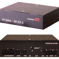 Stewart Audio AV-25-2 2-Channel Subcompact Amp - 25W x 2 at 8 Ohm-by Stewart Audio