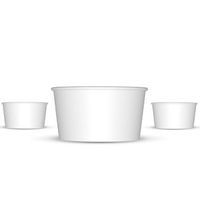 6 oz Paper Ice Cream Cups - 1,000 / Case (White)