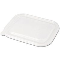 World Centric CTL-CS-3 100% Compostable Ingeo Fiber to Go Box Lids, for 8.8" x 6.8" Boxes (Pack of 400)
