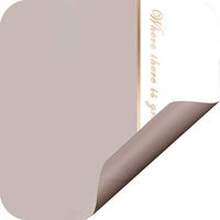 Floral Wrapping Paper Roll Korean Vintage Style Flower Bouquet Solid Color Waterproof Gift Packaging Paper 22.8 x 22.8 Inch (Milk Camel + Milk Brown)