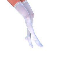 Jobst Anti-Embolism Closed Toe Thigh Highs w/Silicone Band - 18 mmHg White Large
