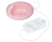 Sitz Bath 2000ml bag - 60"Tubing Mauve Poly Basin Fits Standard Toilets/Commodes