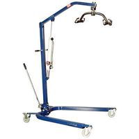 Blue Powder-Coated Hydraulic Lift with Optional Sling Sling: Medium size included