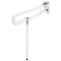 XIHAA Medical Safety Toilet Grab Bar,Grab Rail Wall Mount Toilet Handrails Foldable Disabled Bathtub Grab Bar for Elderly,White