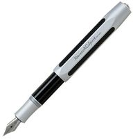 Kaweco AC Sport Carbon Silver Medium Point Fountain Pen - KWAFAC-SV-M