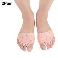 2 Pairs Gel Metatarsal Pads, Toe Separator, Metatarsal Cushion Toe Separators, Forefoot Pads, Toe Spacers,Breathable & Soft Gel, Best for Diabetic Feet, Blisters, Forefoot Pain.