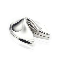 Folsom Fashion Metal Fortune Cookies Gift Box (Silver)