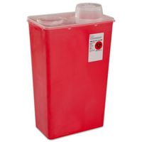Covidien 8881676236 Sharps-A-Gator Sharps Container, Chimney Top, 4 Quart, Red (Pack of 40)