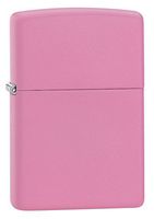 Plain Pink Matte Zippo Lighter