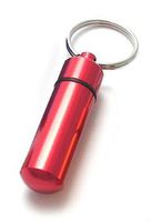 Economy Key Ring Pill Box (Red)