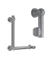Jaclo G33-16H-16W-SN Straight Reeded Grab Bar, Satin Gold