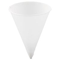 SCC4R - Solo 4R Rolled Rim Treated Paper Water Cone Cup, 4 Ounce