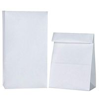6lb White Rainbow Paper Bags 300 Count (3 x 100 Packs)