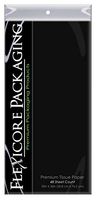 Flexicore Packaging Black Gift Wrap Tissue Paper XL | Size: 20 Inch X 30 Inch | Count: 48 Sheets | Color: Black