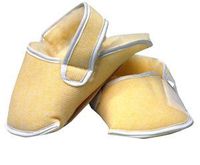 Synthetic Sheepskin Relief Slippers - Small/Medium for Wheelchair - 2 Each/Pair
