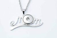 Crystal Alloy Pendant for Fit Noosa Necklace Snap Chunk Button A39