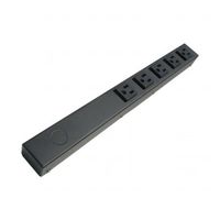 e-dustry EPS-H01605NV 5 Outlet Hardwired Power Strip44; 16 in. - Black