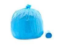 PowerFULL Butt Buster Blue 24" x 32" Extra Heavy Duty Can Liners On Rolls, 15 Gallon - Blue, 25 Liners per Roll, Case of 10 (250 Count)