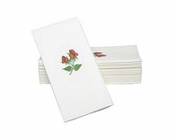 Simulinen Dinner Napkins - Decorative Napkins - Cloth Like & Disposable Double Rose with Pocket - Elegant & Durable - Soft & Absorbent - Large 17"x17" - Packaged for Easy Storage - Box of 75