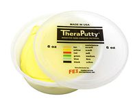 CanDo TheraPutty Standard Exercise Putty, Yellow: X-Soft, 6 oz
