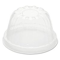 Dart 12HDLC D-T Sundae/cold Cup Lids, Fits Foam Cups, Clear, 1,000 Lids/ct, 50/pk, 20pk/ct