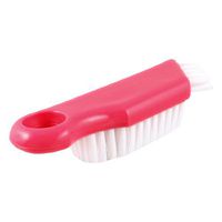 Plastic Dual Purpose Clothes Scrub Bristle Brush Scrubber White