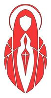 Virgin Mary - Vinyl Decal Sticker | Multiple Colors | 2.6" W X 5.5" H | RED HGC1443