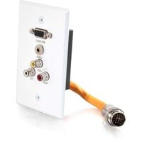 25Ft Plenum-Rated 3 5Mm Stereo Audio Cable W/ Low Profile Connectors