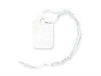 White Merchandise Tag-Strung Cotton 9/16"x15/16" (2 Packs; 1000 Tags Per Pack) - WRAPS-12211