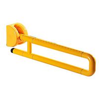 ZYRAY Drop Down Support Rail, Support Rail for Elderly Handicapped and Disabled Users, 600mm Length,Yellow